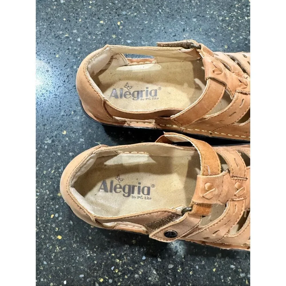 Alegria Pesca Cognac Sandals.